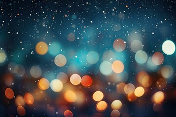 christmas background with baubles and snowflakes