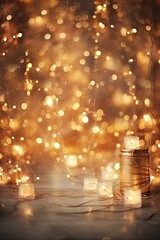 christmas background with baubles and snowflakes