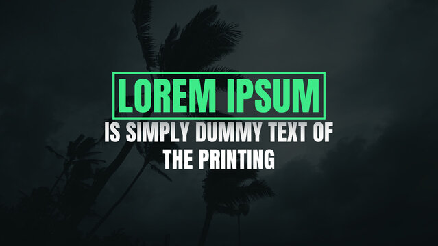 Text Animation in Modern Design Compatible with Social Media Posts