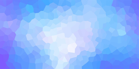 Light blue Broken quartz stained Glass Background with purple outlines. Voronoi diagram background. Seamless pattern vector Vintage background. Geometric Retro tiles pattern	
