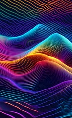 Holographic style of modern abstraction. .AI