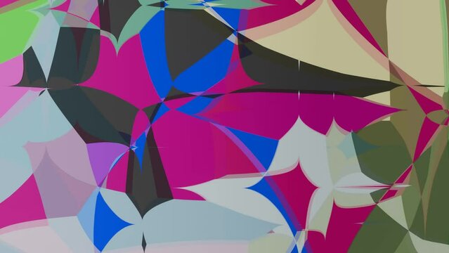 Abstract seamless looped motion animation of coloured watercolour spots