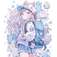  Little girl on a pastel world adventure outfits