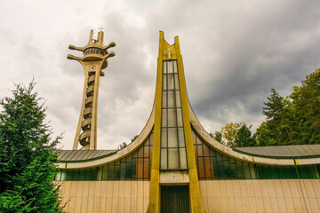 Saint Bonaventure Cathedral in Banja Luka, Republika Srpska, Bosnia and Herzegovina. Also called...