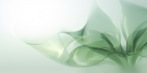 Beautiful abstract green transparent floral design background. beautiful Generative AI AIG32
