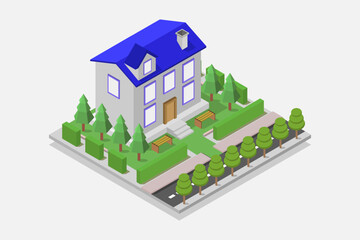 Isometric house