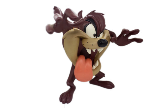 Studio image of Tasmanian Devil on a white isolated background.