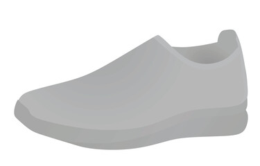 Grey fashion shoe. vector illustration