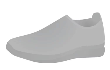 Selbstklebende Fototapeten Grey fashion shoe. vector illustration © marijaobradovic