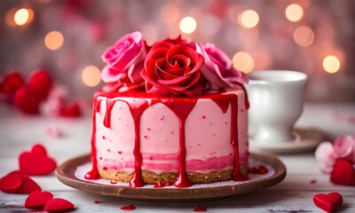 Valentine's Day cake, sweet celebration