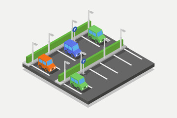Isometric parking