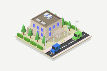 Post office isometric