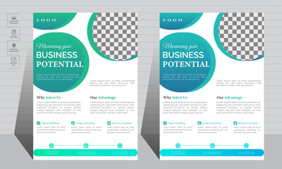 Modern Creative corporate business conference flyer template, leaflet cover presentation, book cover