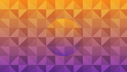 gradient Geometric Triangle Design - Vector Illustration of Abstract Polygon Pattern