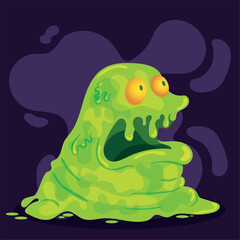 Isolated cute colored monster character Vector