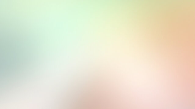 Subtle Abstract Muted Pastel Colored Background with Blurred Gradient in Soft Green Light Orange Muted Pink