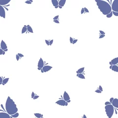 Deurstickers Vlinders seamless pattern of butterfly