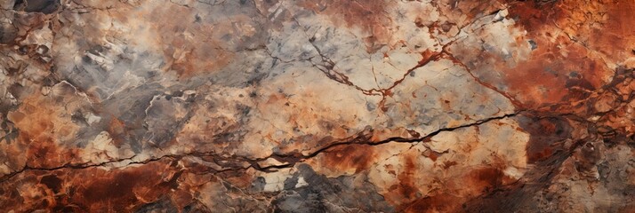 Abstract multicolor vintage chemogram texture wallpaper banner background. Generative AI, AI