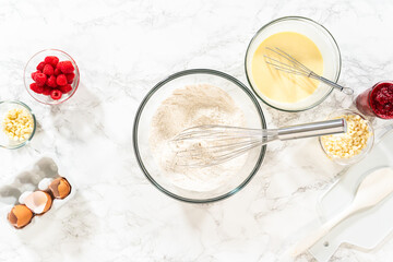 Whisking Delight - Bundt Cake Batter Preparation Begins