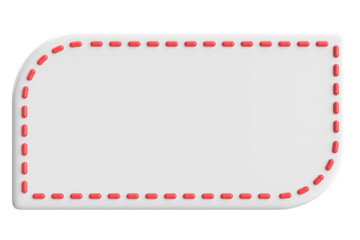 Price tag. Price label. 3D illustration.