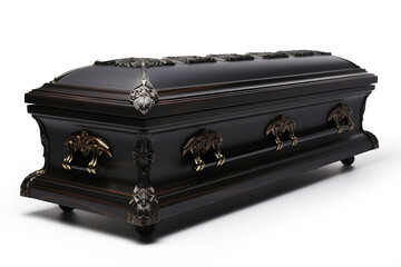 black casket