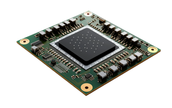 New Design Chipset Isolated On a Clear Surface or PNG Transparent Background.