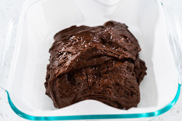 Homemade chocolate peanut butter fudge