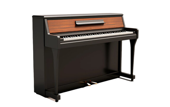 Clavinet Modern Design Isolated On a Clear Surface or PNG Transparent Background.