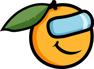 pomarańcza, logo, komiks