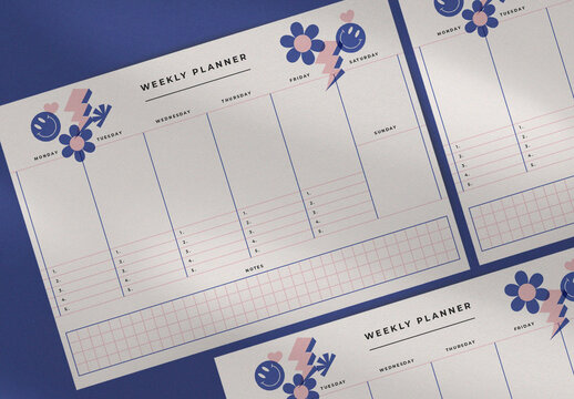 Graphic Weekly Planner