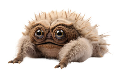 Obraz premium Crawling Caterwaul Stuffed Face with Stunning Shape on a Clear Surface or PNG Transparent Background.