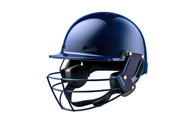 Naklejka premium Cricket Helmet For Safety in Shinning Color on a Clear Surface or PNG Transparent Background.