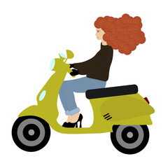 person riding a scooter © PixelEnchant