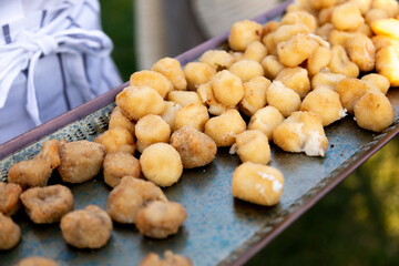 croquetas, caliente, salado, frito, comida, delicioso, rico, sabroso