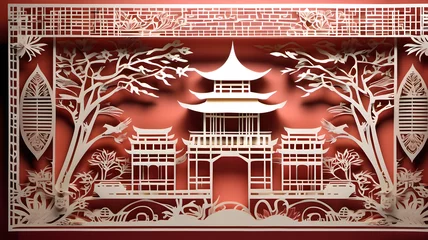 Zelfklevend Fotobehang chinese temple © Nguyen