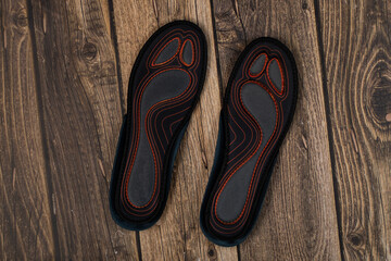 Orthopedic insoles for shoes. Comfort for the feet.