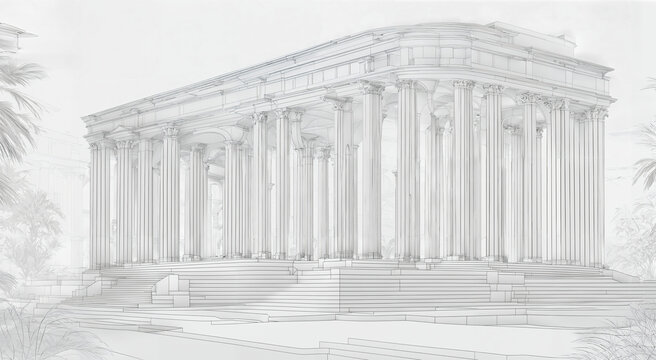 Digital Echoes of Classical Architecture