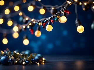 Fototapeta premium christmas tree lights