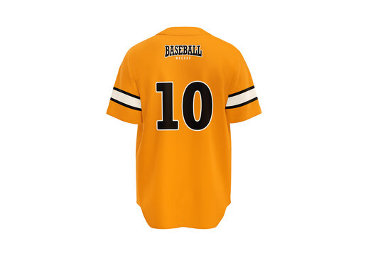 Baseball Jersey Mockup - Back View