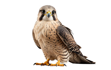 Falcon Plushie in Stunning Look on a Clear Surface or PNG Transparent Background. - obrazy, fototapety, plakaty