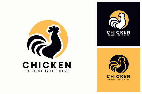 chicken logo design template