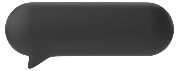 Speech bubble. Chat bubble. 3D illustration.