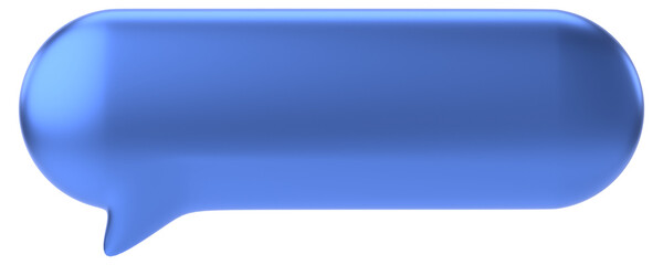 Speech bubble. Chat bubble. 3D illustration.