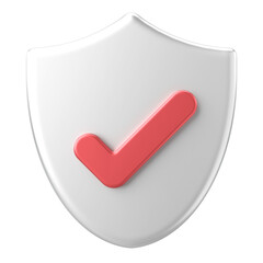 3D security icon. 3D illustration.