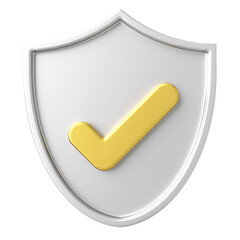 3D security icon. 3D illustration.