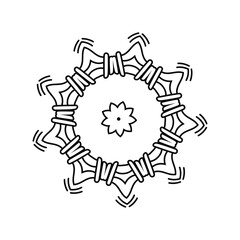 The Abstract Floral Mandala Illustration