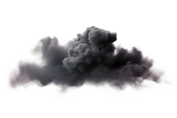 Realistic darkness clouds mystic explode shapes cutout transparent backgrounds 3d render png