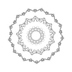 The Abstract Floral Mandala Illustration