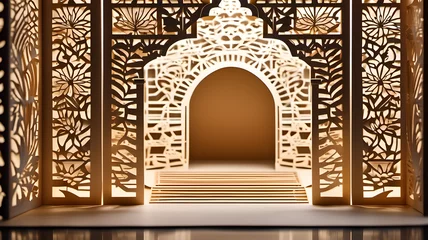 Plexiglas keuken achterwand Bedehuis golden gate in the temple
