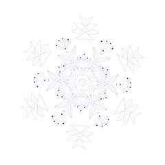 The Abstract Floral Mandala Illustration